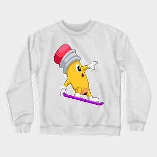 Pencil Snowboard Winter sports Crewneck Sweatshirt